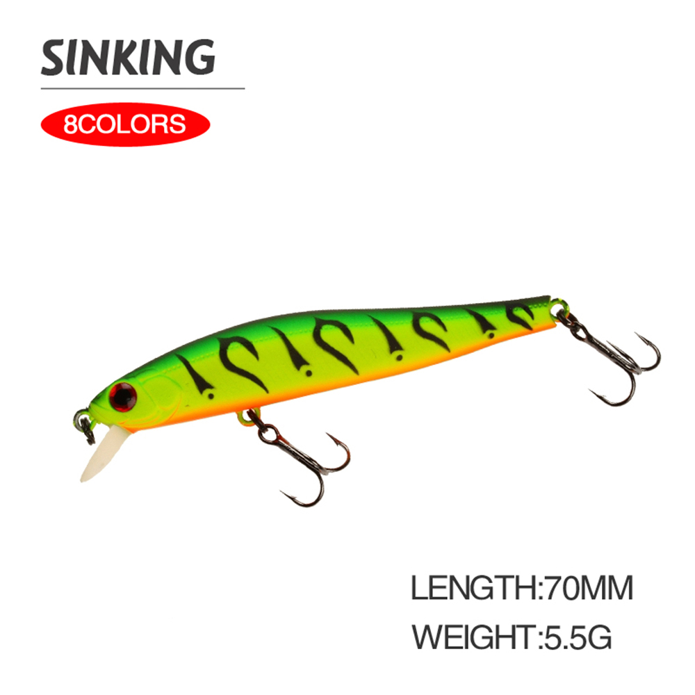 7cm 5.5g เหยื่อตกปลา Minnow Wo - Fishing Lure Swimbait บทวิจารณ์และราคา