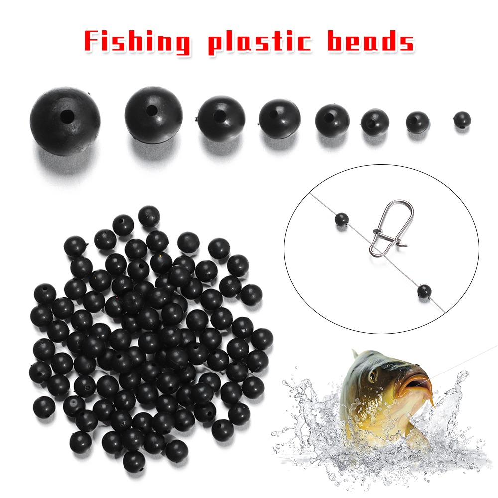 100ชิ้น/ล็อตลูกปัดตกปลาพื้นที่ - Fishing Lure Soft Plastic บทวิจารณ์และราคา