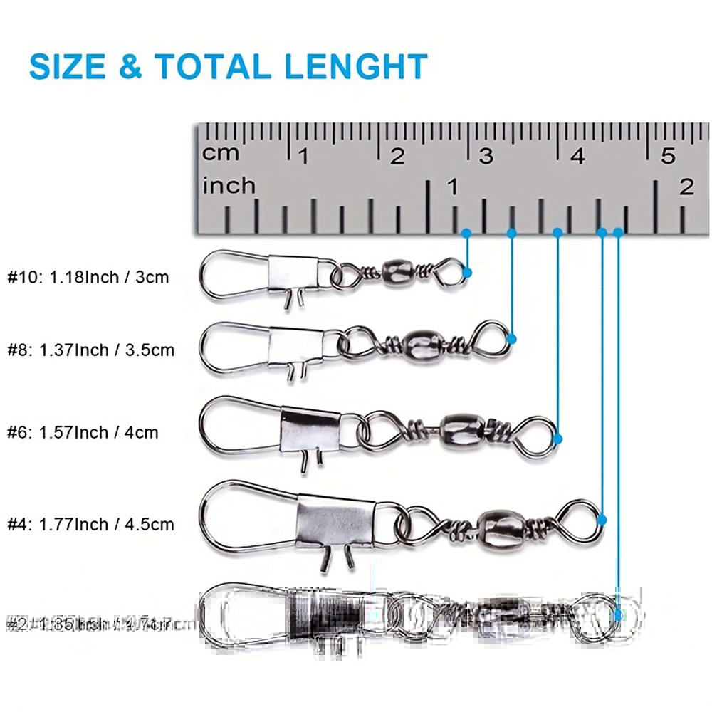 100ชิ้น/ล็อต4 # 6 # 8 # 10 # 1 - Fishing Lure Accessories บทวิจารณ์และราคา