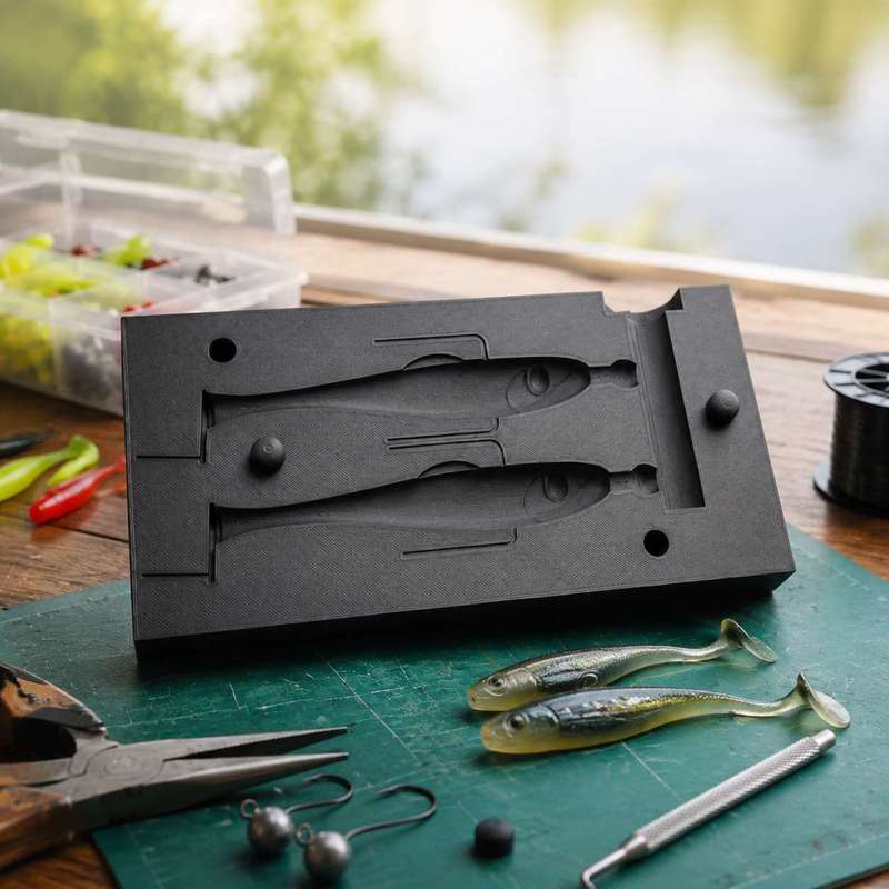 แม่พิมพ์ทำเหยื่อตกปลาแบบนิ่มขน - Fishing Lure Making Kit บทวิจารณ์และราคา