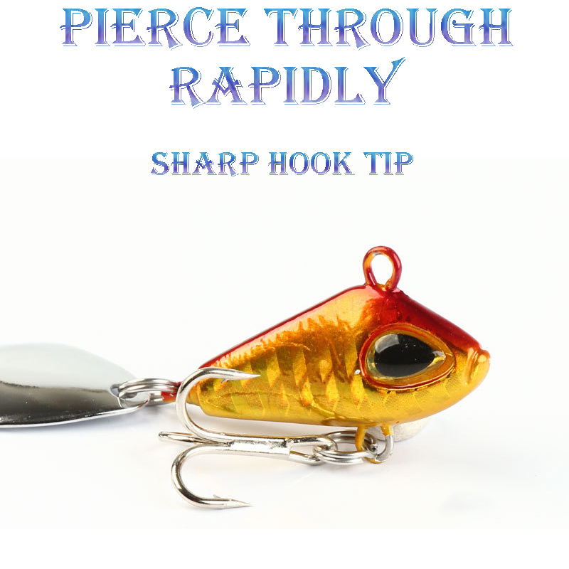 1 PC 6/11/18/22g VIB Crankbait - Fishing Lure Spoon บทวิจารณ์และราคา
