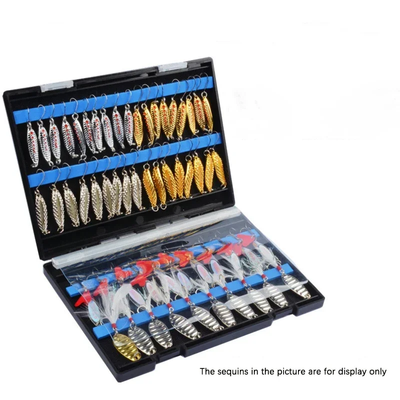 กล่องอุปกรณ์ตกปลาแบบพกพา สองด้ - Fishing Lure Spoon บทวิจารณ์และราคา
